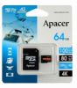  Зображення Карта пам'яті Apacer 64GB microSD class 10 UHS-I U3 (AP64GMCSX10U8-R) 